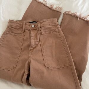 Just Black Denim Brown Utility Jeans